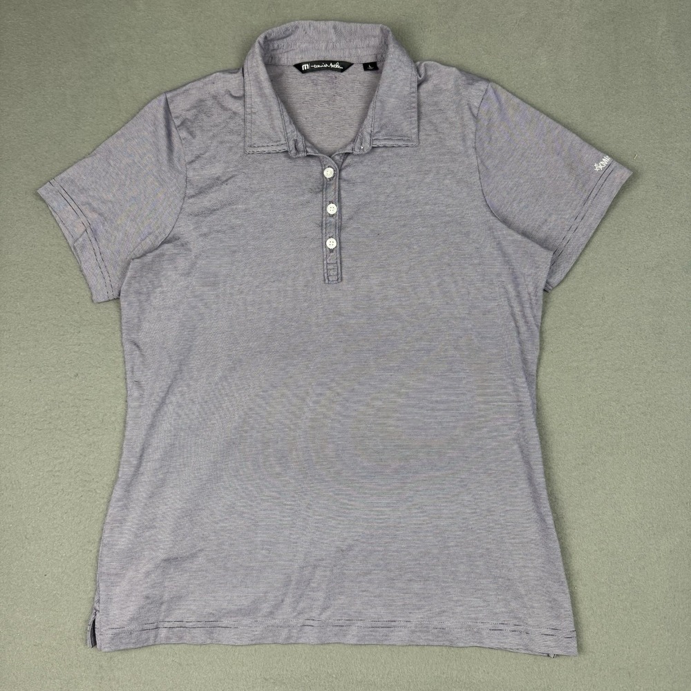 WOMENS PETER‎ MILLAR GOLF POLO LARGE Purple Lightweight